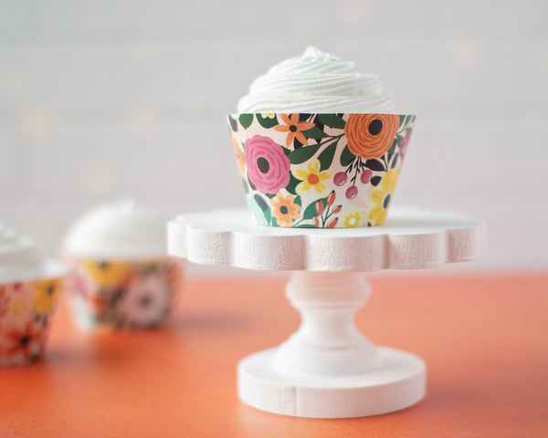 Fall Floral Cupcake Wrappers - Greengate Images