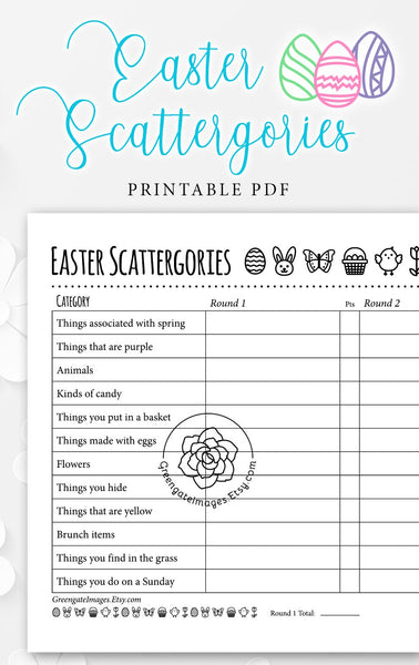 Easter Scattergories - Greengate Images