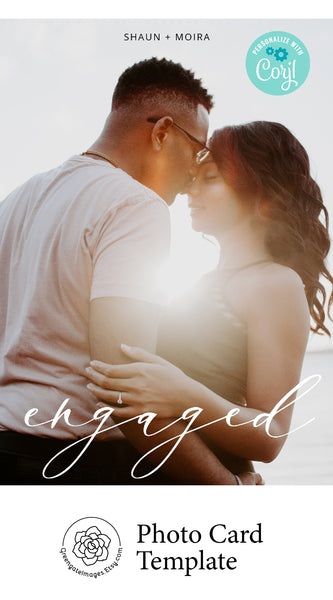 5x7 Engagement Announcement - Greengate Images