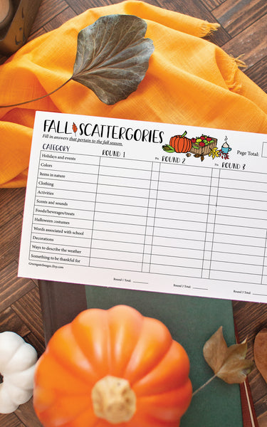 Fall Scattergories - Greengate Images