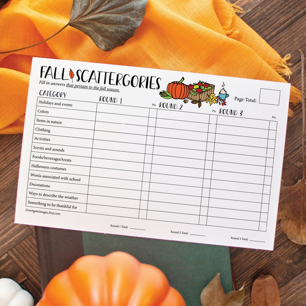 Fall Scattergories - Greengate Images