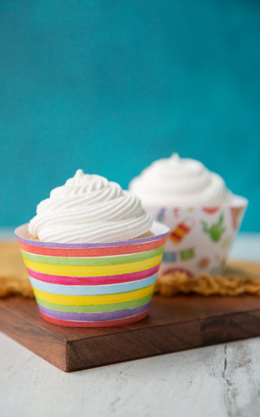 Fiesta Stripe Cupcake Wrapper Duo - Greengate Images