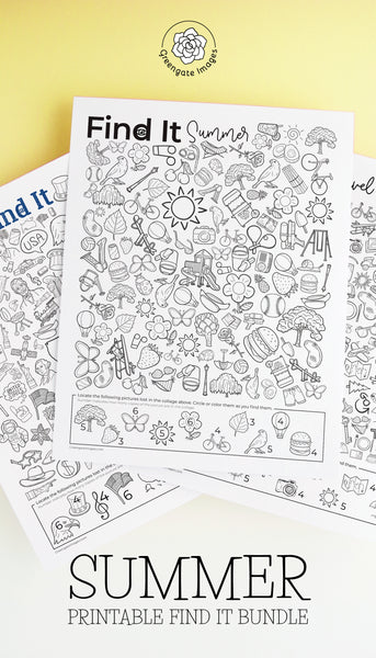 Summer "Find It"/I Spy Bundle - Greengate Images