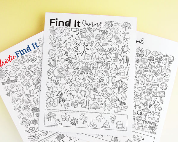 Summer "Find It"/I Spy Bundle - Greengate Images