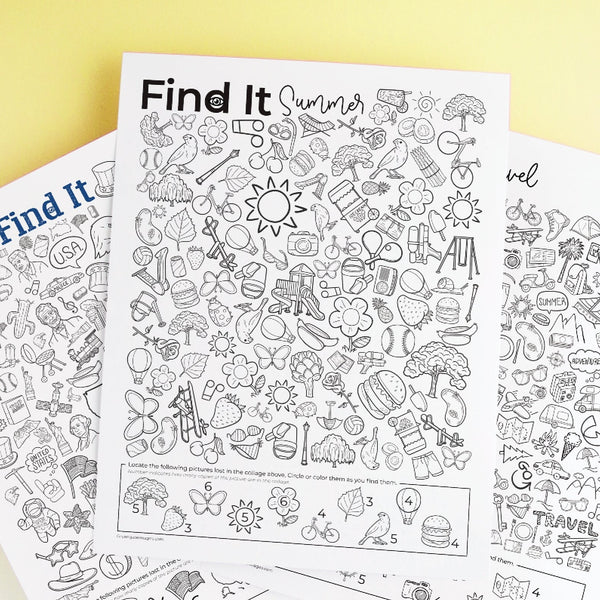 Summer "Find It"/I Spy Bundle - Greengate Images