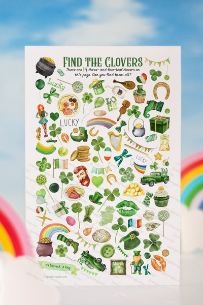 Find the Clovers - Kids St. Patrick's Day Activity - Greengate Images