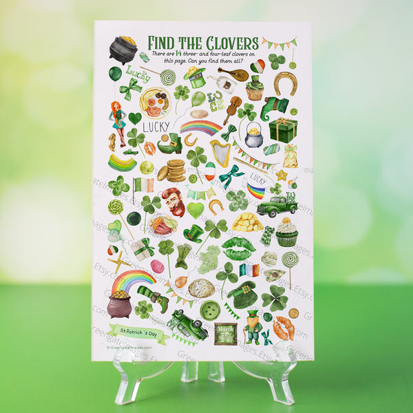 Find the Clovers - Kids St. Patrick's Day Activity - Greengate Images