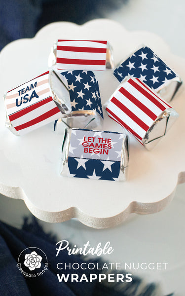 Patriotic Flag Nugget Wrappers - Greengate Images