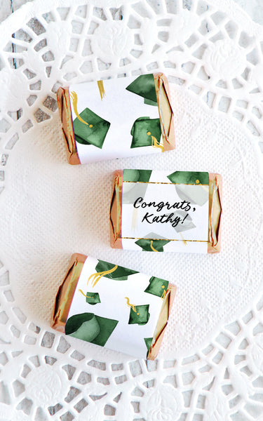 Green Cap Graduation Nugget Wrappers - Greengate Images