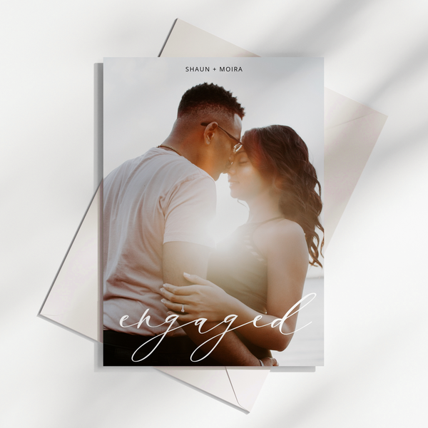 5x7 Engagement Announcement - Greengate Images
