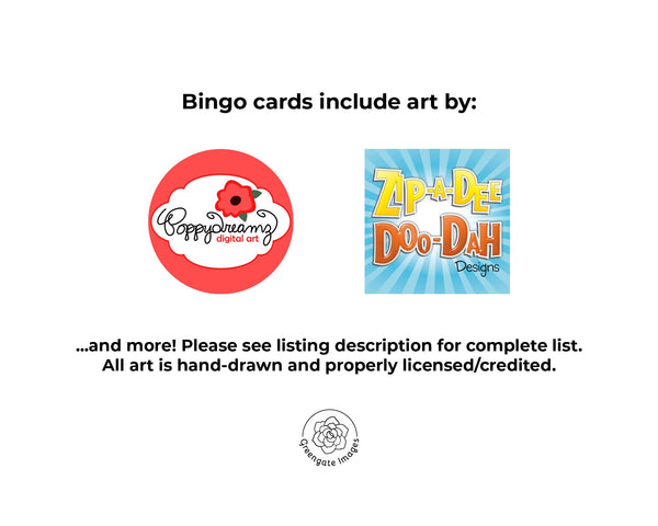 US Landmarks Bingo - Printable Digital Download by Greengate Images