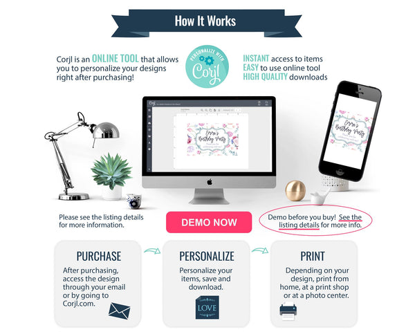 Floral Books Water Bottle Label - Printable Digital Download by Greengate Images