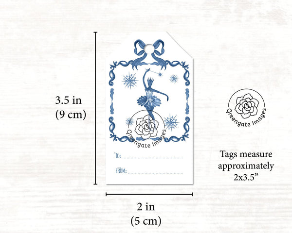 Nutcracker Gift Tag Set - Printable Digital Download by Greengate Images