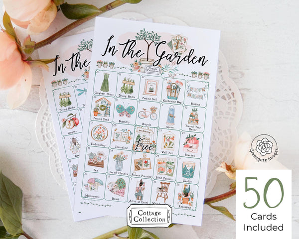 In the Garden Bingo - Printable Digital Download by Greengate Images