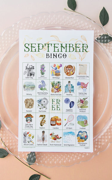 September Bingo - Greengate Images