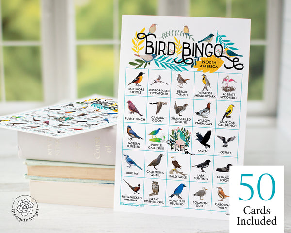 Bird Bingo - North American - Greengate Images