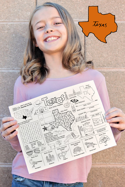 Texas Activity Page - Printable Digital Download by Greengate Images