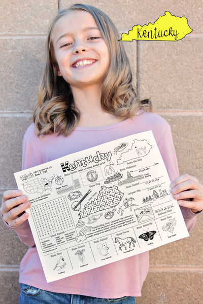 Kentucky Activity Page - Printable Digital Download by Greengate Images