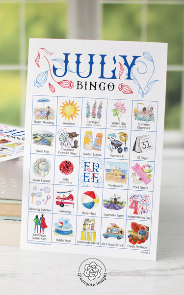 July Bingo - Greengate Images