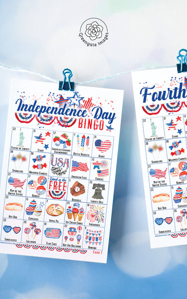 Fourth of July/Independence Day Bingo - Greengate Images