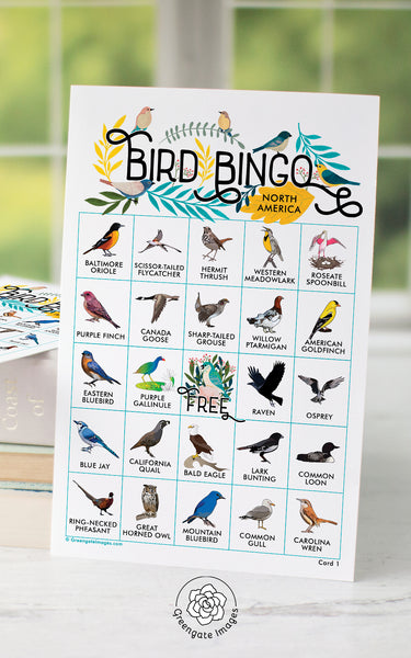 Bird Bingo - North American - Greengate Images