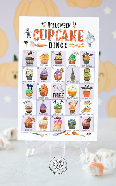 Halloween Cupcake Bingo