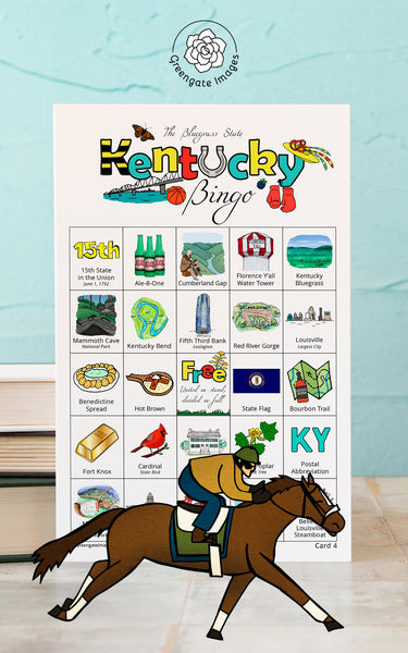 Kentucky Bingo Cards - Printable Digital Download by Greengate Images