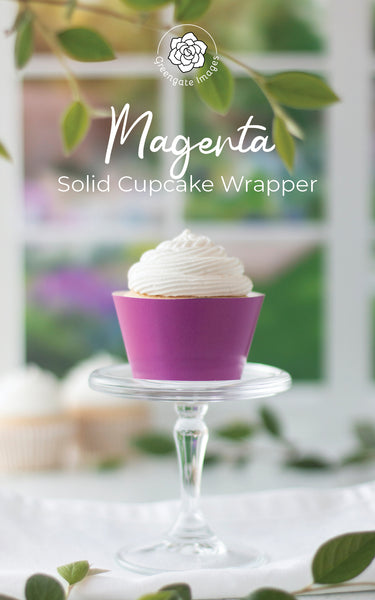 Magenta Cupcake Wrapper