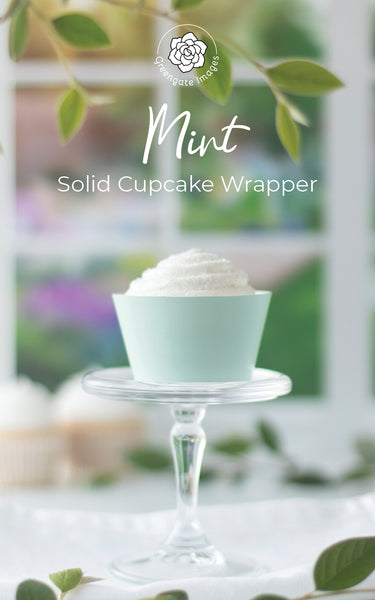 Mint Green Cupcake Wrapper