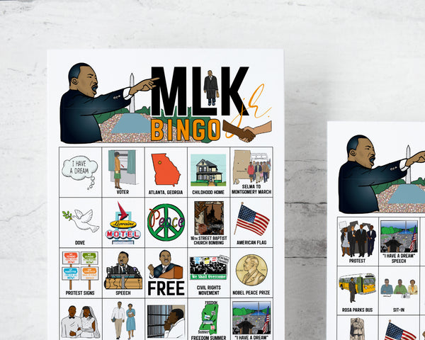 Martin Luther King, Jr. Bingo - Printable Digital Download by Greengate Images