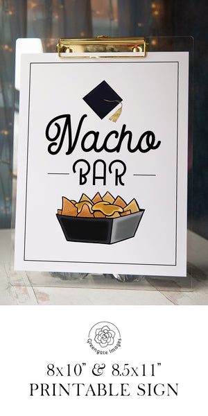 Graduation Nacho Bar Sign - Greengate Images