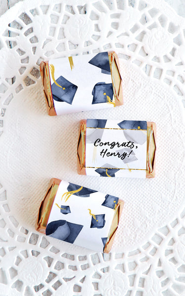 Navy Blue Graduation Nugget Wrappers - Greengate Images