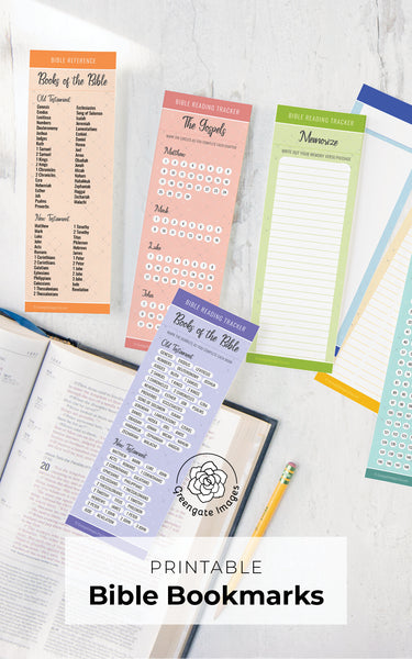 Bible Bookmark Set - Color - Greengate Images