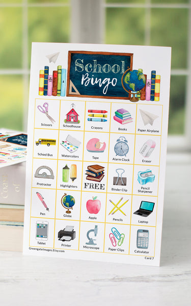 School Bingo - Color - Greengate Images
