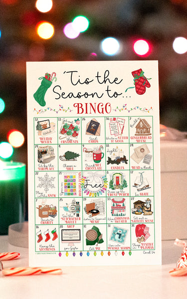 Christmas Activities Bingo - 'Tis the Season - Greengate Images