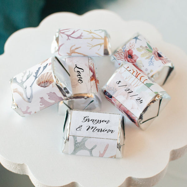Beach Nugget Wrappers - Ocean Floral - Greengate Images