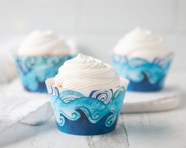 Wave Cupcake Wrapper - Greengate Images