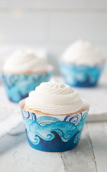 Wave Cupcake Wrapper - Greengate Images