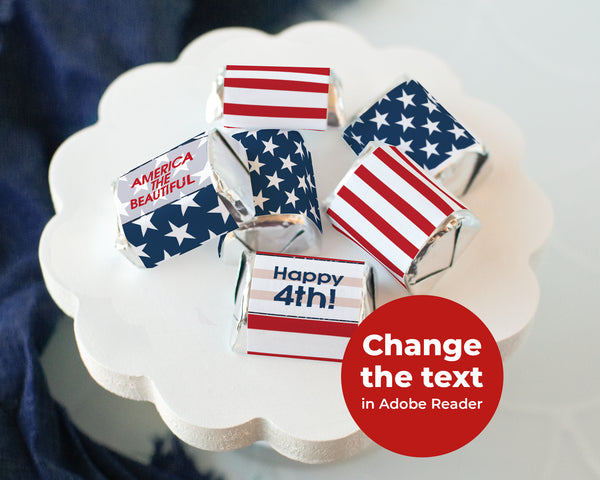 Patriotic Flag Nugget Wrappers - Greengate Images