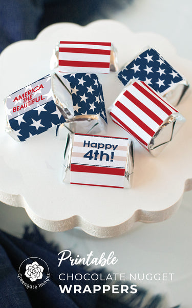 Patriotic Flag Nugget Wrappers - Greengate Images