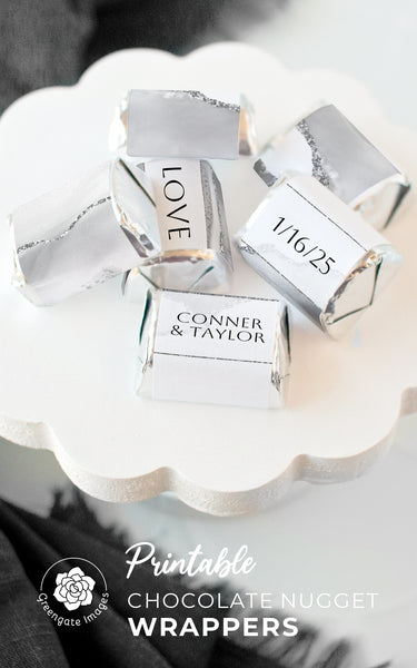 White Agate Nugget Wrappers - Greengate Images