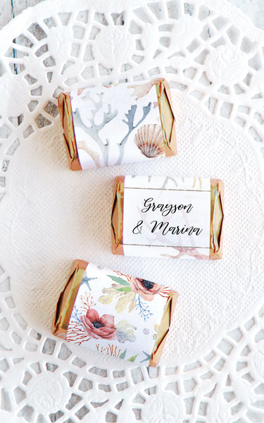 Beach Nugget Wrappers - Ocean Floral - Greengate Images