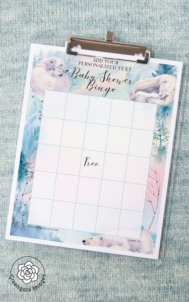 Winter Bingo Template - Greengate Images