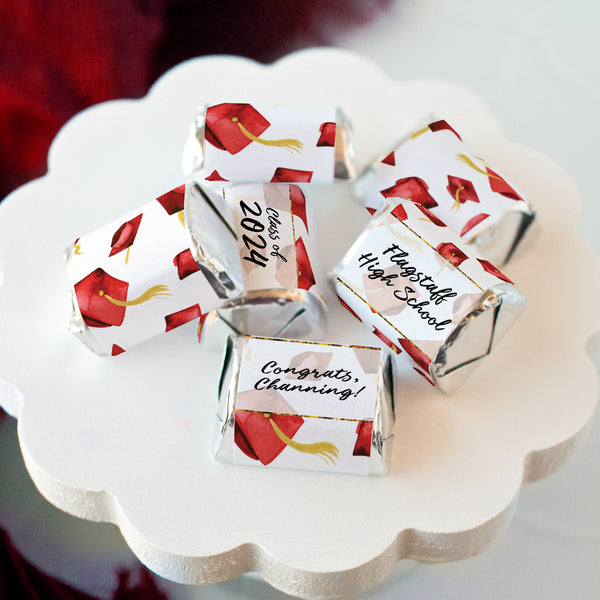 Red Cap Graduation Nugget Wrappers - Greengate Images