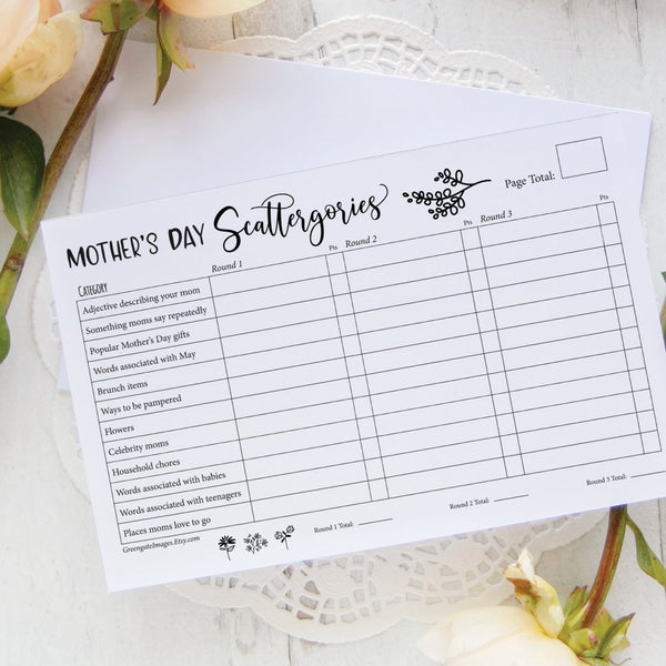 Mother's Day Scattergories - Greengate Images