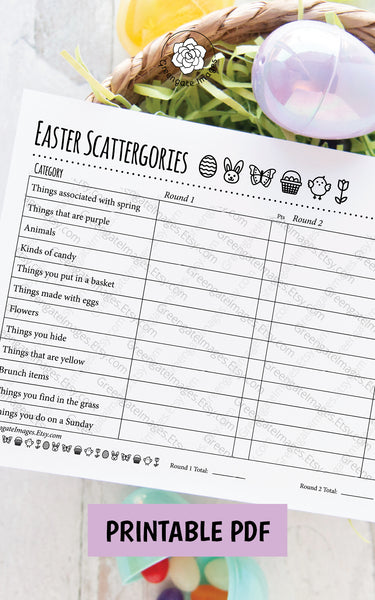Easter Scattergories - Greengate Images
