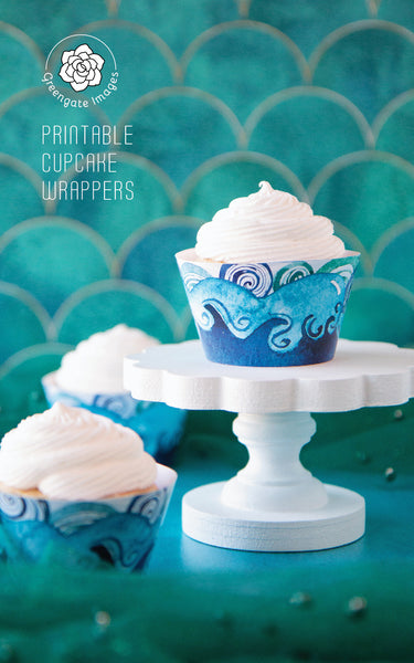 Wave Cupcake Wrapper - Greengate Images