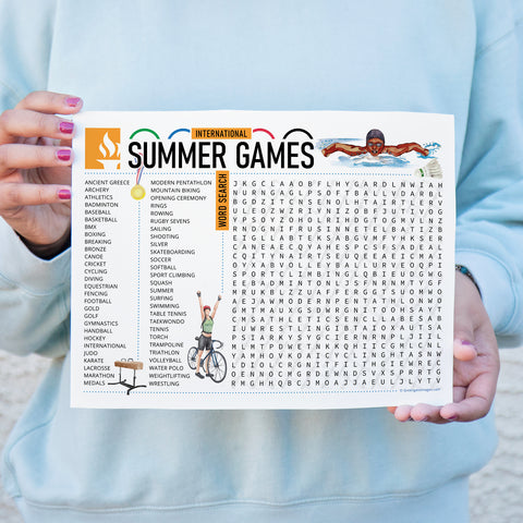 Summer Games Word Search