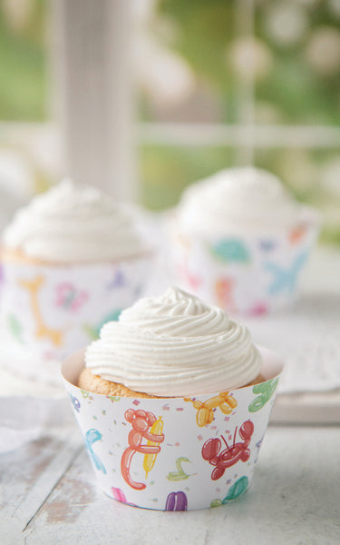 Balloon Animal Cupcake Wrappers - Greengate Images