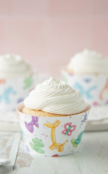 Balloon Animal Cupcake Wrappers - Greengate Images